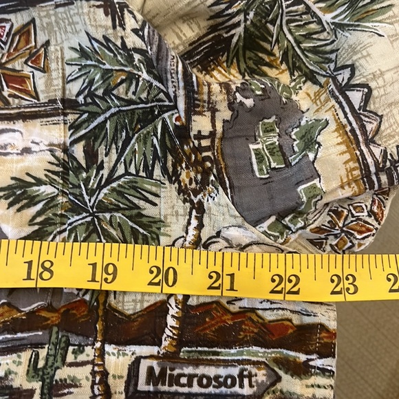 Rare Microsoft Across America Toes on the Nose Large L Hawaiian Style Shirt - Picture 6 of 14